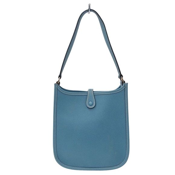 Hermes Shoulder Bag PM Short Blue Jean Silver Hardware - Picture 2 of 7